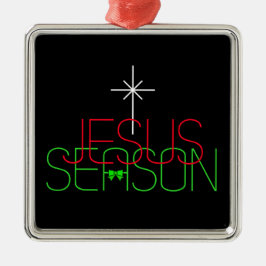 Jesus Season Metalen Ornament