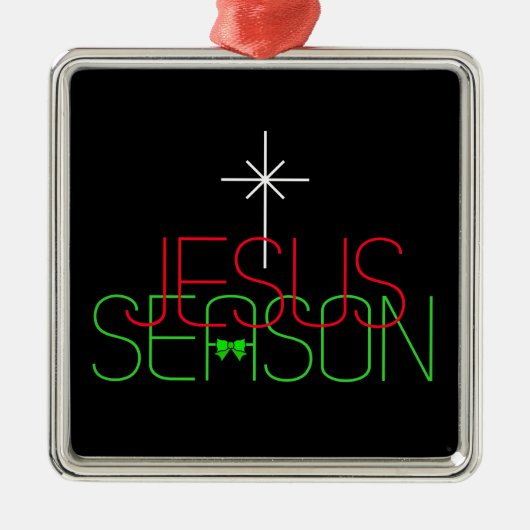 Jesus Season Metalen Ornament (Voorkant)