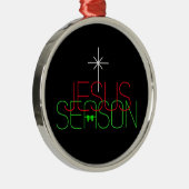Jesus Season Metalen Ornament (Rechts)