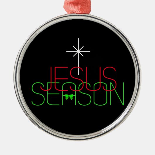 Jesus Season Metalen Ornament (Voorkant)