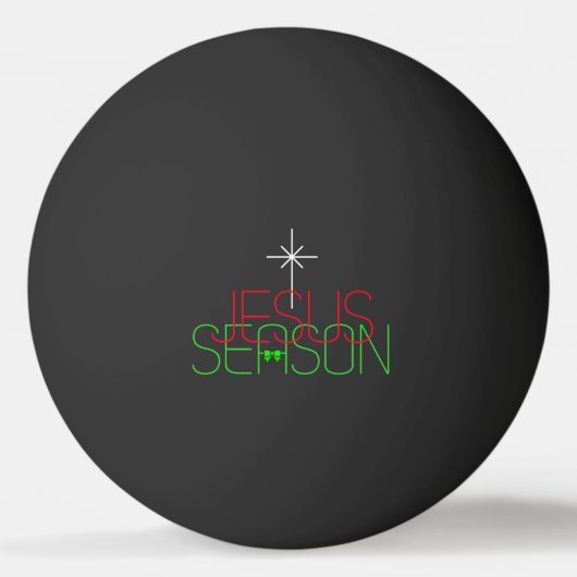 Jesus Season Pingpongbal (Achterkant)