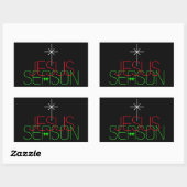 Jesus Season Rechthoekige Sticker (Vel)
