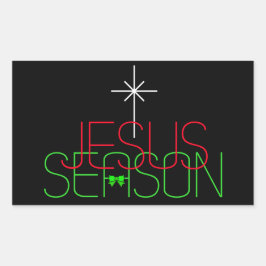 Jesus Season Rechthoekige Sticker