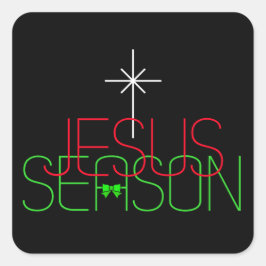 Jesus Season Vierkante Sticker