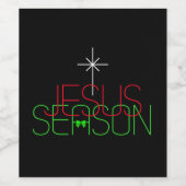 Jesus Season Wijn Etiket (Enkel label)