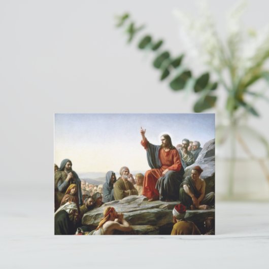 Jesus Sermon Briefkaart (Staand voorkant)
