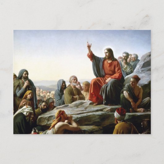 Jesus Sermon Briefkaart (Voorkant)