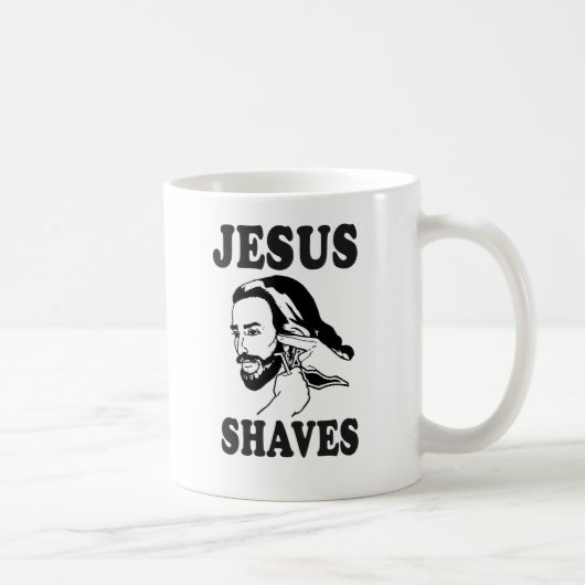 JESUS SHAVES KOFFIEMOK (Rechts)