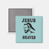 JESUS SHAVES MAGNEET (Voorkant / Achterkant)