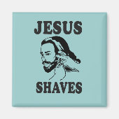 JESUS SHAVES MAGNEET (Voorkant)