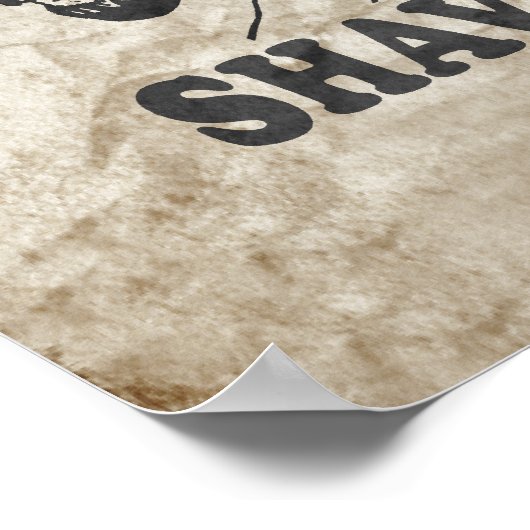 JESUS SHAVES POSTER (Hoek)