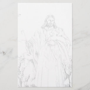 Jesus Shepherd briefpapier