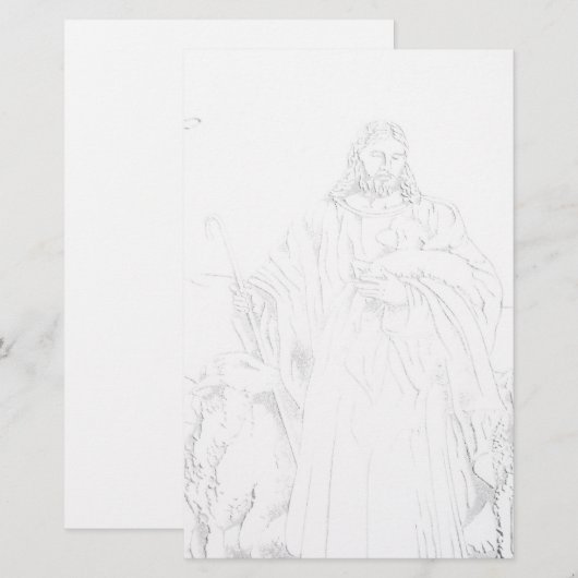Jesus Shepherd briefpapier (Voorkant / Achterkant)