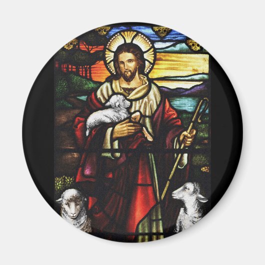 Jesus Shepherd met zijn Sheep Magneet (Voorkant)