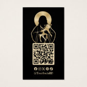 Jesus Shepherd Vertical Business Card Visitekaartje (Achterkant)
