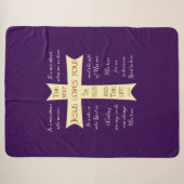 Jesus Sherpa Blanket - Paarse Deken (Voorkant (horizontaal))