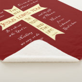 Jesus Sherpa Blanket - Rood Deken (3/4)