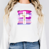 Jesus Shirt Brush Strokes Christelijk Sweatshirt