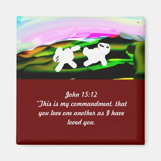 Jesus show liefde magneet (Voorkant)