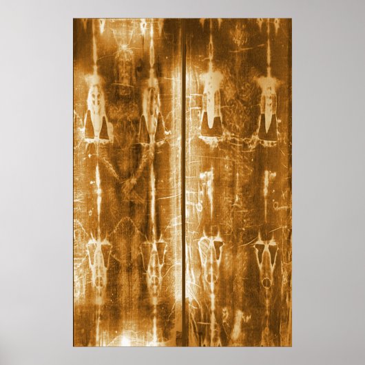 Jesus Shroud of Turin Negative Afbeelding Front & Poster (Voorkant)
