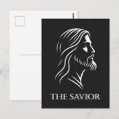 Jesus silhouet de Verlosser Briefkaart (Voorkant / Achterkant)