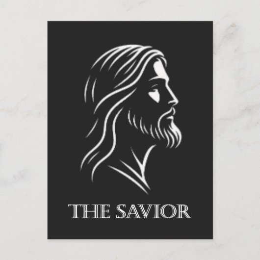 Jesus silhouet de Verlosser Briefkaart (Voorkant)