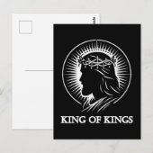 Jesus silhouet Koning der koningen Briefkaart (Voorkant / Achterkant)
