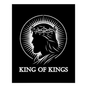 Jesus silhouet Koning der koningen Perfect Poster
