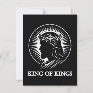 Jesus silhouette King of kings  Briefkaart