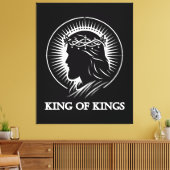Jesus silhouette King of kings Canvas Afdruk (Insitu (Woonkamer))
