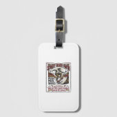 Jesus Skate Longboard T-shirt Christelijk Bagagelabel (Voorkant (verticaal))