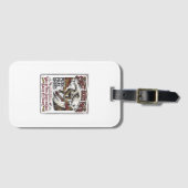 Jesus Skate Longboard T-shirt Christelijk Bagagelabel (Voorkant (horizontaal))