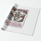 Jesus Skate Longboard T-shirt Christelijk Cadeaupapier (Uitgerold)