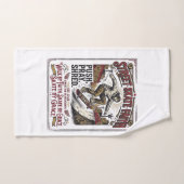 Jesus Skate Longboard T-shirt Christelijk Handdoek (Handdoek)