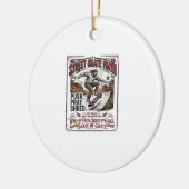 Jesus Skate Longboard T-shirt Christelijk Keramisch Ornament (Links)