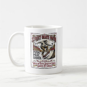 Jesus Skate Longboard T-shirt Christen Koffiemok