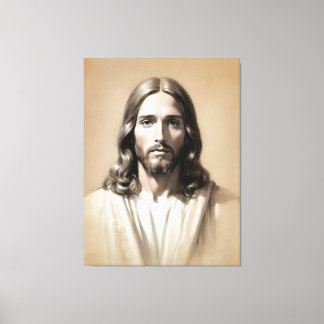 Jesus sketch 6 canvas afdruk