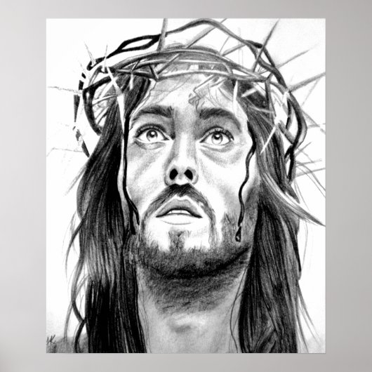 Jesus Sketch Poster (Voorkant)