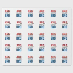 Jesus Slaat Bro Christelijke Typografie T-Shirt On Cadeaupapier