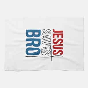 Jesus Slaat Bro Christelijke Typografie T-Shirt On Theedoek