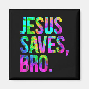 Jesus Slaat Bro Redder, Christelijk Geloof Geloven Magneet
