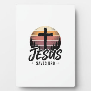 Jesus Slaat Bro Vintage Kruik Kruis Shirt Desi Fotoplaat