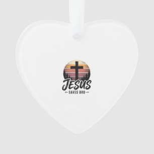 Jesus Slaat Bro Vintage Kruik Kruis Shirt Desi Ornament