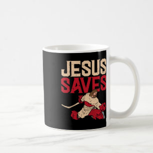 Jesus Slaat IJshockey Keeper Sport Religieus Chr Koffiemok