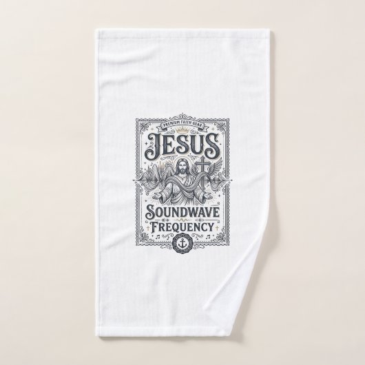 Jesus Soundwave Frequentie Jesus Soundwave Frequen Handdoek (Handdoek)