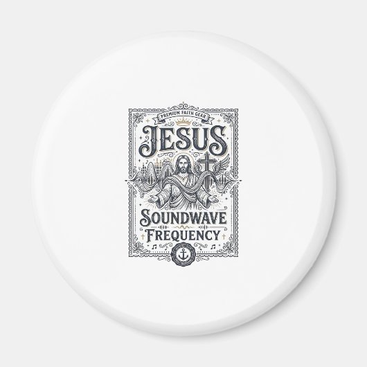 Jesus Soundwave Frequentie Jesus Soundwave Frequen Magneet (Voorkant)