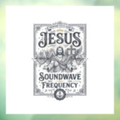 Jesus Soundwave Frequentie Jesus Soundwave Frequen Raamsticker (Vel 3)