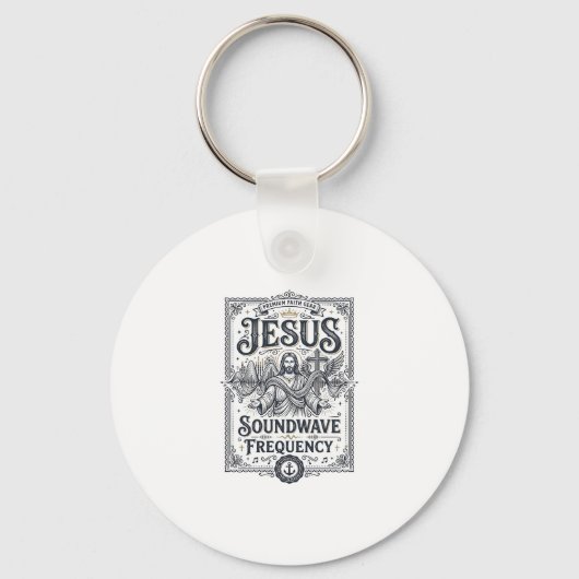 Jesus Soundwave Frequentie Jesus Soundwave Frequen Sleutelhanger (Voorkant)