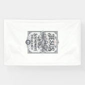 Jesus Soundwave Frequentie Jesus Soundwave Frequen Spandoek (Horizontaal)