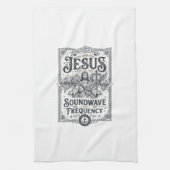 Jesus Soundwave Frequentie Jesus Soundwave Frequen Theedoek (Verticaal)